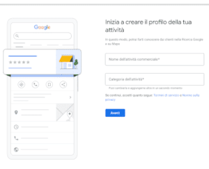 crea la tua attività su google business profile